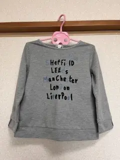 a.v.vキッズ 長袖カットソー グレー プリント　アーヴェヴェ