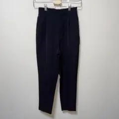 GU ジーユー　ブラック　ウエストゴム　テーパードパンツ　カジュアル　S