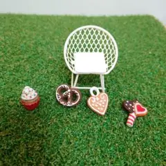 フェーヴ☆4点セット☆パンデピス☆アイシングクッキー☆クリスマス☆ミニチュア陶器