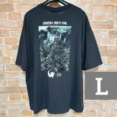ゴジラ-1.0 ゴジラマイナスワン ヘアバンド付き Tシャツ ブラック Lサイズ