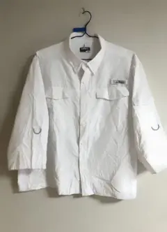 【USA仕入れ】古着 HABIT 7分袖 フィッシングシャツ XL