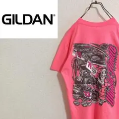 【バックプリント】ワールドファイナルズ　レーシング　車　Tシャツ　ピンク　M