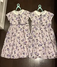 ANNA SUI mini半袖ワンピース 花柄　130 2枚セット