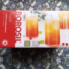 新品未使用【6個セット】〔BOROSIL〕ボロシル ビジョングラス　約295ml