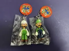 スーパーマリオ　マスコット　フィギュア　ルイージ　ファイヤルイージ