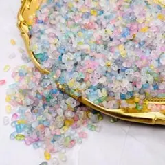 約150ｇ(約3000個)3x6x4mm　艶消しピーナッツビーズ ファルファーレ