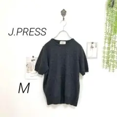 7102-2 ジェイプレス J.PRESS 半袖ニット オンワード樫山 M
