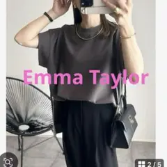 Emma Taylor サイドZIPクルーネックプルオーバー F