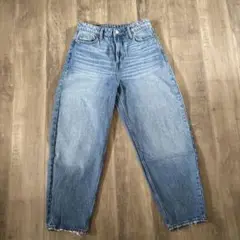 H&M バレルレッグハイウエストデニム