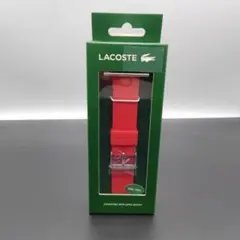 LACOSTE ラコステ アップルウォッチ 交換バンド レッド