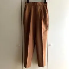 センタープレスパンツ S 夏でも快適 張り付かない テラコッタ