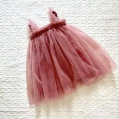 ピンクチュールドレス　80サイズ