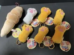 ぶるぶる！ソフトクリーム　1点と　ぶるぶる！子猫の手　５点の７点セット