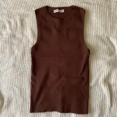 ZARA ブラウン ノースリーブ