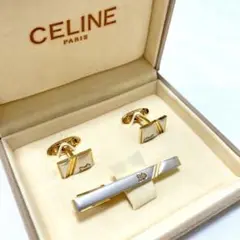 CELINE vintage タイピン　カフス　セット　馬車　ビジネス