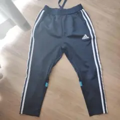 adidas ネイビー ストライプ ロングパンツ 130cm~