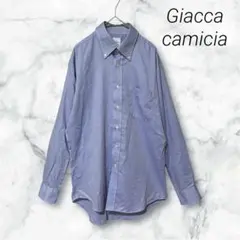 【Giacca camicia】ブロック チェック柄 長袖 ボタンダウンシャツ