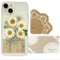 【お値下げ】スマホに挟むお花のシート543 スマホケース　インナーシート