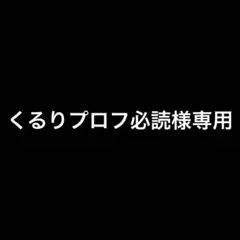 くるりプロフ必読様　専用ページ