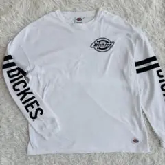 Dickies ロンT 袖ロゴ ホワイト M（841）