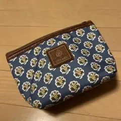 Les Olivades 花柄ポーチ ネイビー
