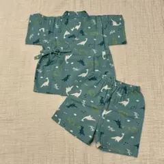 恐竜柄　甚平　子供用　90