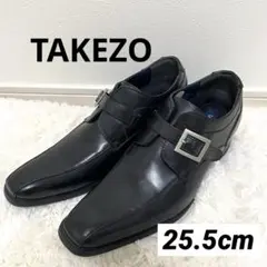TAKEZO シークレットシューズ　ブラック　ビジネスシューズ　25.5 革靴
