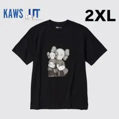 KAWS UNIQLO コラボ　Tシャツ ユニクロ カウズ ブラック 2XL