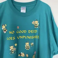 古着 GILDAN くま みつばち ファンシーTシャツ　アニマル