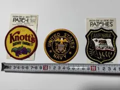 35年前に購入　アメリカ製 ワッペン3点セット