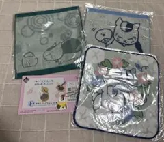 一番くじ 夏目友人帳 暑中お見舞い申し上げます　タオル　チャーム　キーホルダー