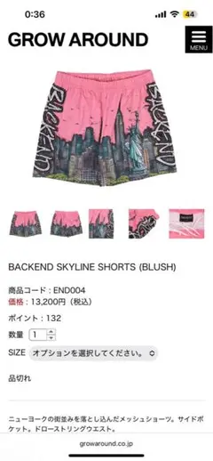 BACKEND SKYLINE SHORTS (BLUSH)