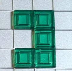 【バラ売り】ブロックスDX Blokus パーツ緑5マス