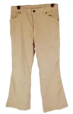 SS1731■ 新品 レディース フレア デニム調パンツ Mサイズ ベージュ
