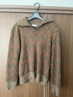 ヨーロッパ製 ハーフジップニット