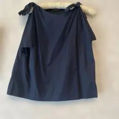 SACRA ノースリーブシャツ ネイビー