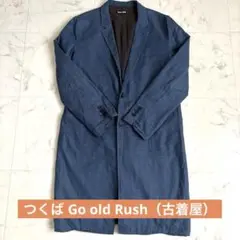 Go old Rush つくば　古着屋　ネイビー　コットン　　　春コート