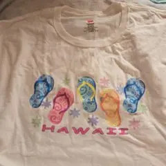 Hawaii ビーチサンダル Tシャツ XL