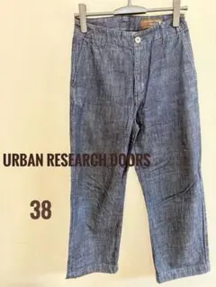 【URBAN RESEARCH DOORS】 デニムパンツ セミワイドパンツ38