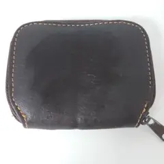 P956　ダークブラウン レザー コインケース