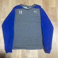 Puma 長袖トレーナー グレー/青 11
