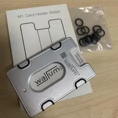 【正規】Wallum ウォーラム MA1 カードホルダー & マネークリップ 銀