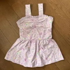 子ども水着　100㎝　ユニコーン柄ピンク