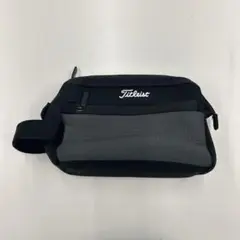 Titleist ゴルフポーチ 黒/グレー