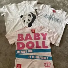 BABYDOLL ２点 無印良品 １点 ベビーTシャツセット 80-90サイズ