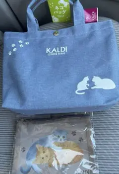 カルディ ネコの日バッグ2025 バッグ ＆ ポーチ　KALDI セット販売