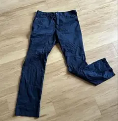 EMPORIO ARMANI ブラック スリムフィットパンツ