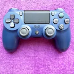 PS4 コントローラー 純正 ミッドナイトブルー D76-l 【超美品】