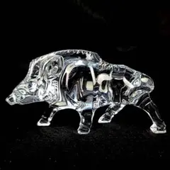 ●良品/バカラ　干支　亥年　イノシシ　置物　フィギュリン 5