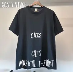 80sヴィンテージCATS キャッツ ミュージカル Tシャツ Lサイズ USA製